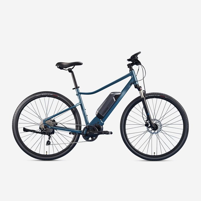BICICLETA DE TREKKING ELÉTRICA RIVERSIDE 540 E AZUL (BATERIA PRETA)