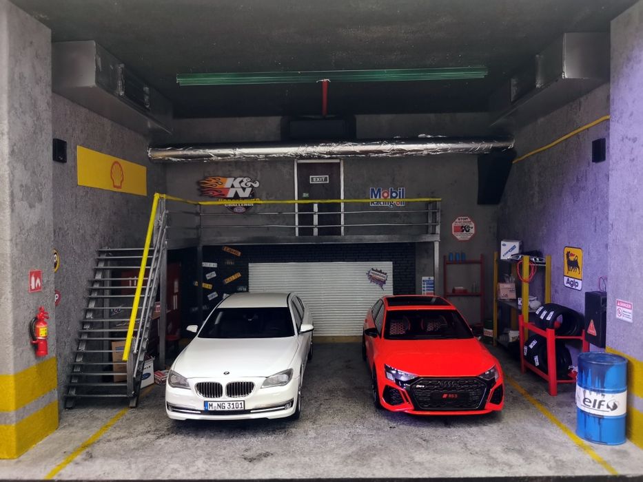 Dioramy 1:18 Diorama wykonam makieta autoart kyosho norev solido otto