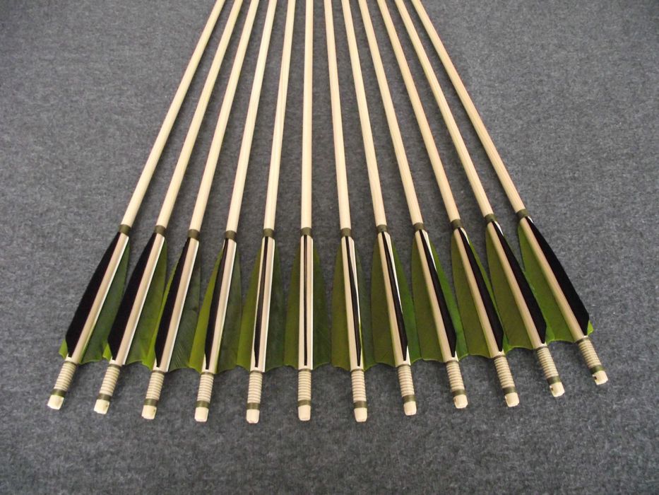 35-40 świerk 32" nr 424 Komplet strzał do łuku strzała drewniana