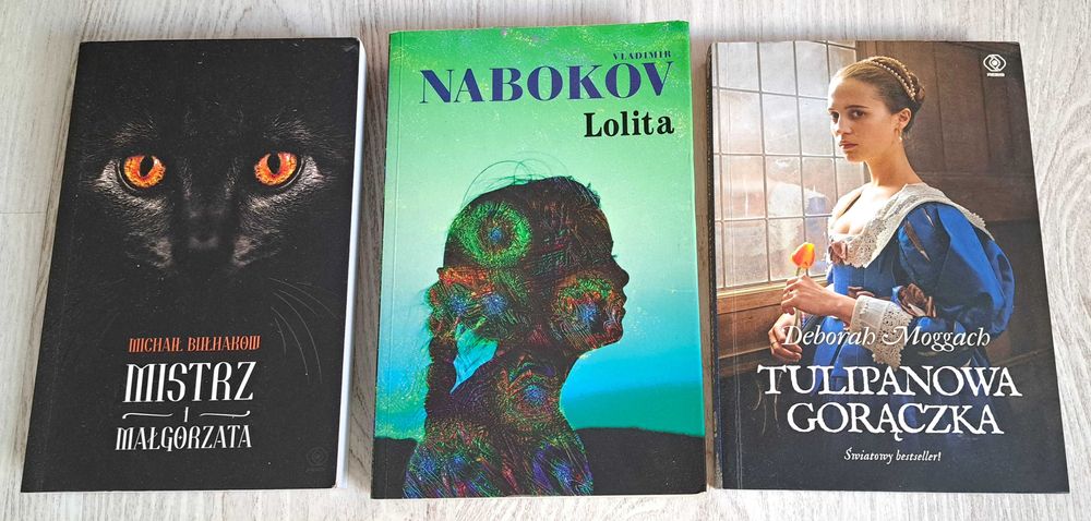 Nabokov Lolita Bułhakow Mistrz i Małgorzata Moggach Tulipanowa gorączk