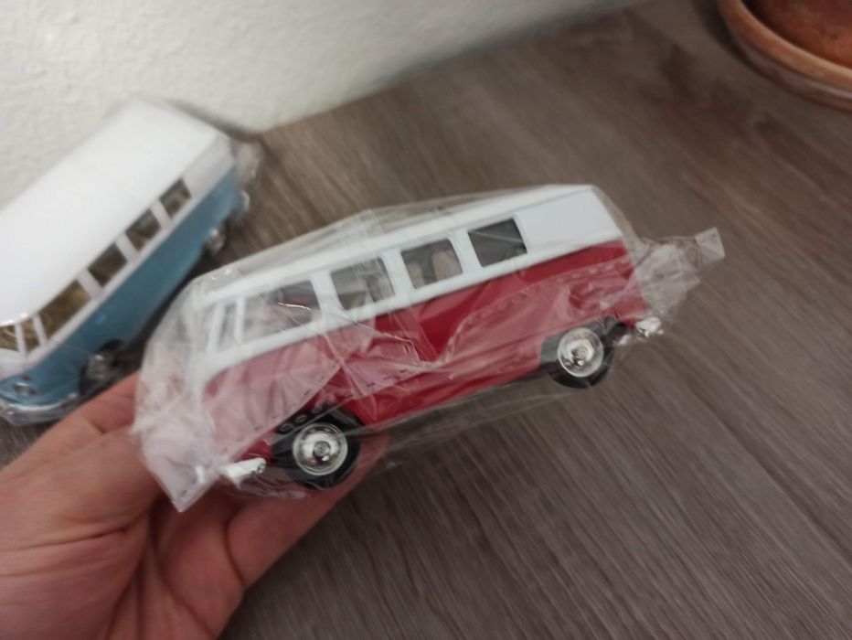 Miniatura vespa mota, VW T1 pão de forma