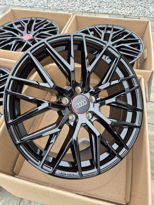Felgi 18" 5x112 VW Audi BMW Mercedes Skoda Mini Cupra MG TPMS Czarne Nowe | #RS4
