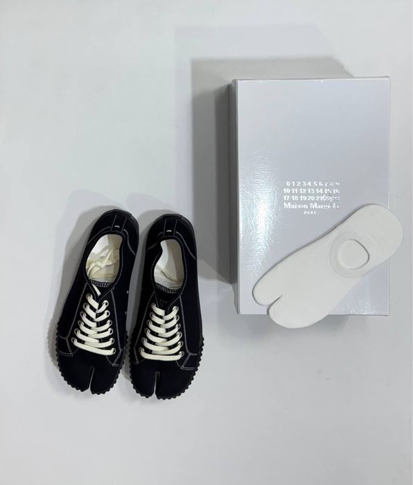 кеды Maison Margiela Tabi Total Black 39 40