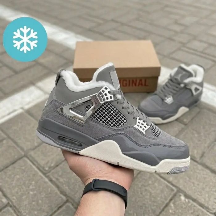 ‼️Зимні Кросівки Nike Jordan 4 Розміри 36-45