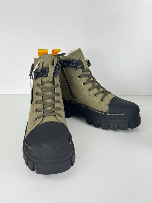 Dockers by Gerli 38 damskie botki khaki na platformie nowe