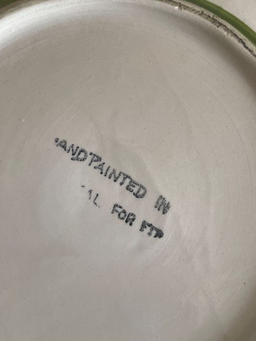 Porcelada anos 80,  pintado a mao