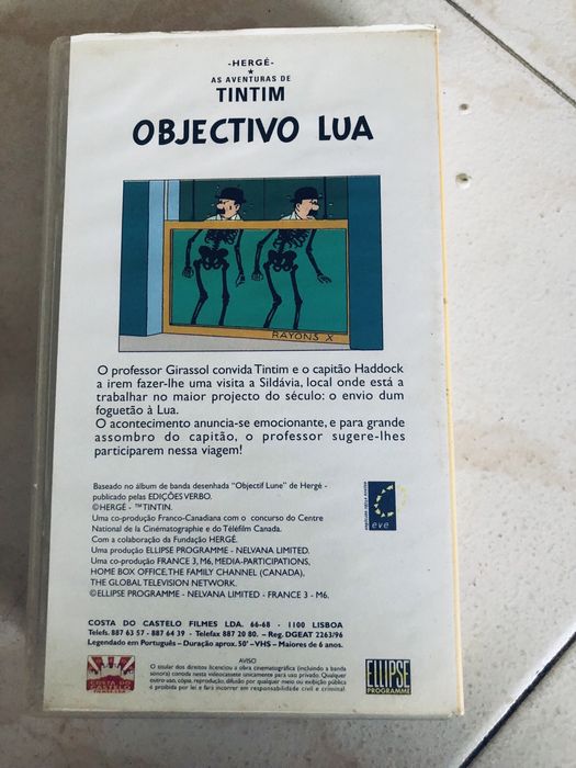 VHS - as aventuras de Tintim