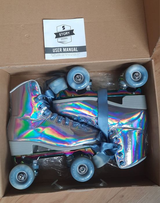 Wrotki rolki figurowe tradycyjne Story Quad skate dziewczęce roz. 38