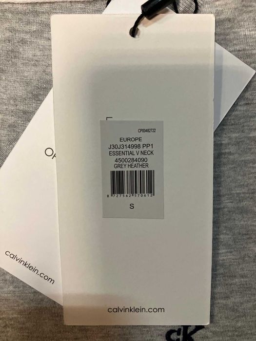 Szary T-shirt Calvin Klein roz.S