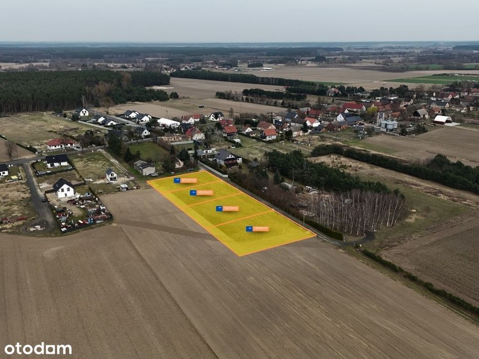 Działki Budowlane | 1000–1500 M² | Wz | Media | Kopalina |