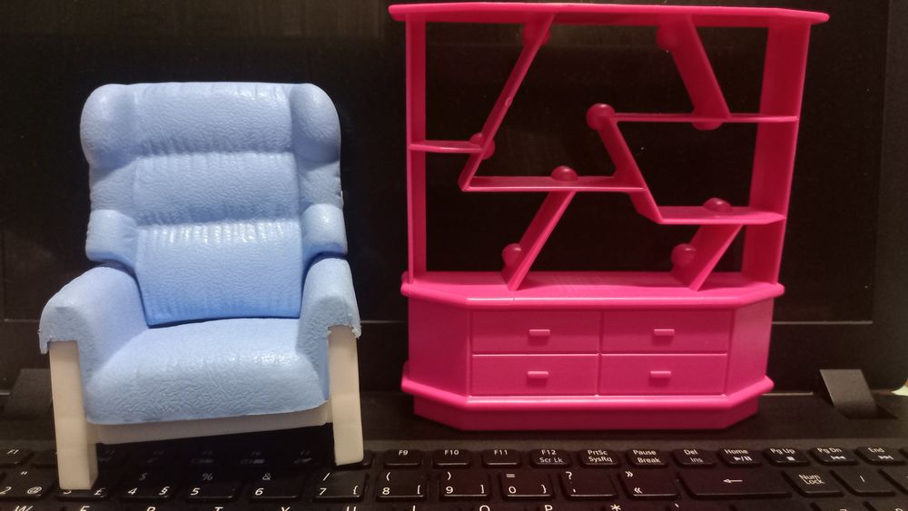 Acessórios barbie cadeirão "sofa" , móvel