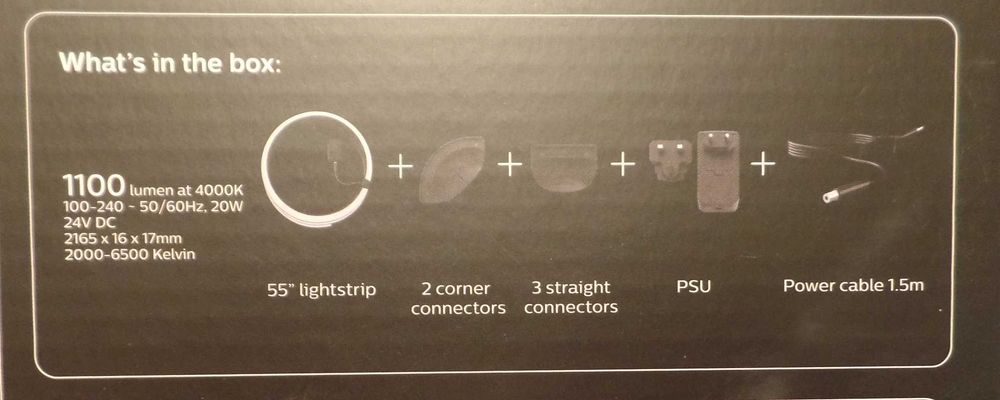 Philips Hue Play Gradient Lightstrip, novo em caixa, nunca usado