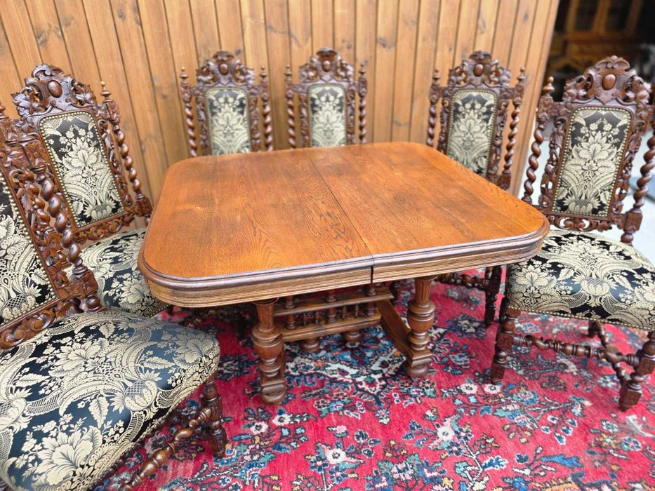 Rozkładany stół dębowy 110–205 cm #2315 Stylowy Węgrów