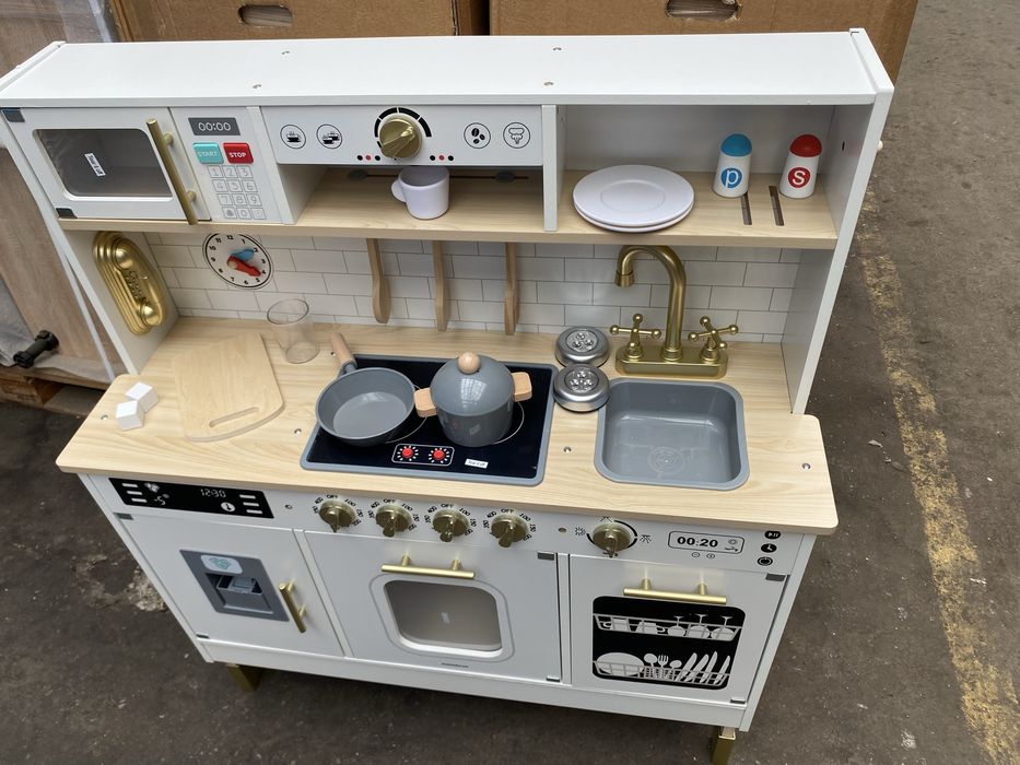 Кухня іграшкова деревянна велика з аксесуарами кухня детская
