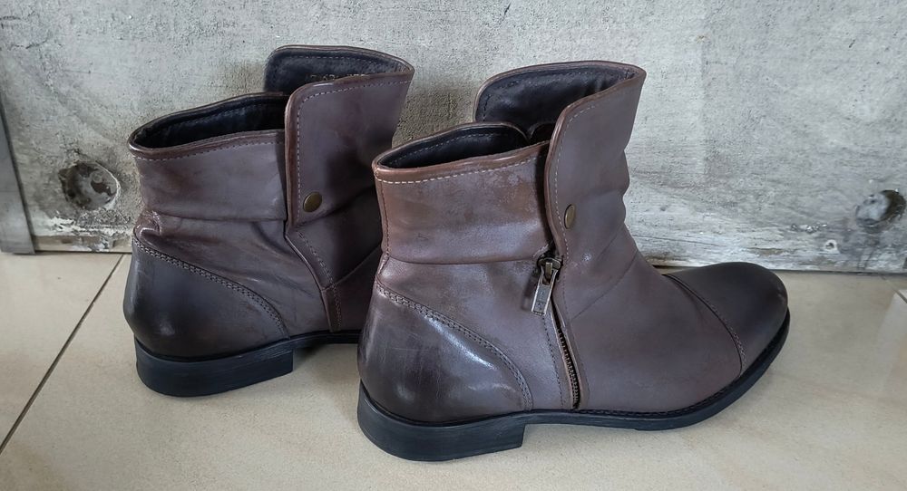 Buty botki sztyblety skóra Lasocki.