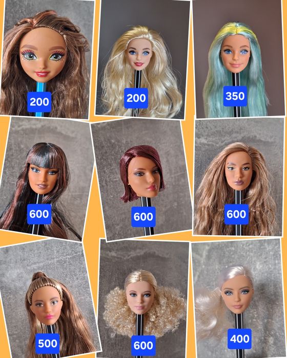 Голова Барбі, Кен, Дефа Люсі, Defa, Barbie для гібридизації, всі нові