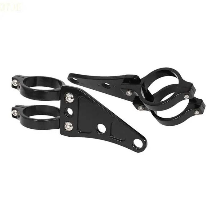 Suportes de Farol Universais 41 mm para Bainha - Alumínio Preto