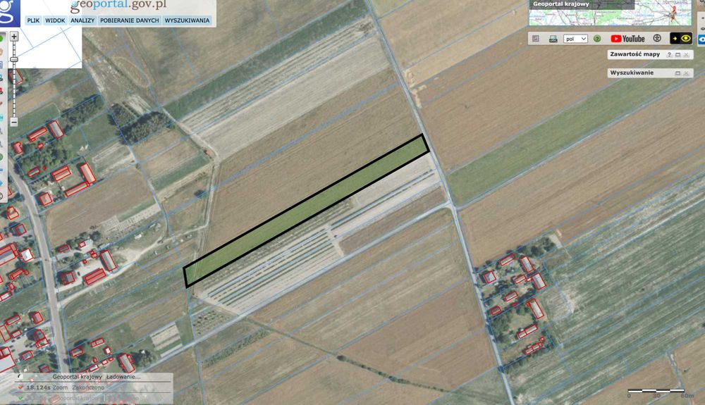 1,27 HA Grunty rolne Niedźwiada/ Lubelskie/ Przetarg
