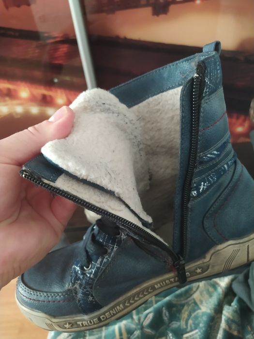 Черевики ботинки сапожки чоботи для хлопчика Mustang Denim