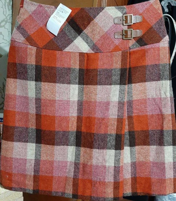 Жіноча тепла спідниця в клітинку Laura Ashley (оригінал)