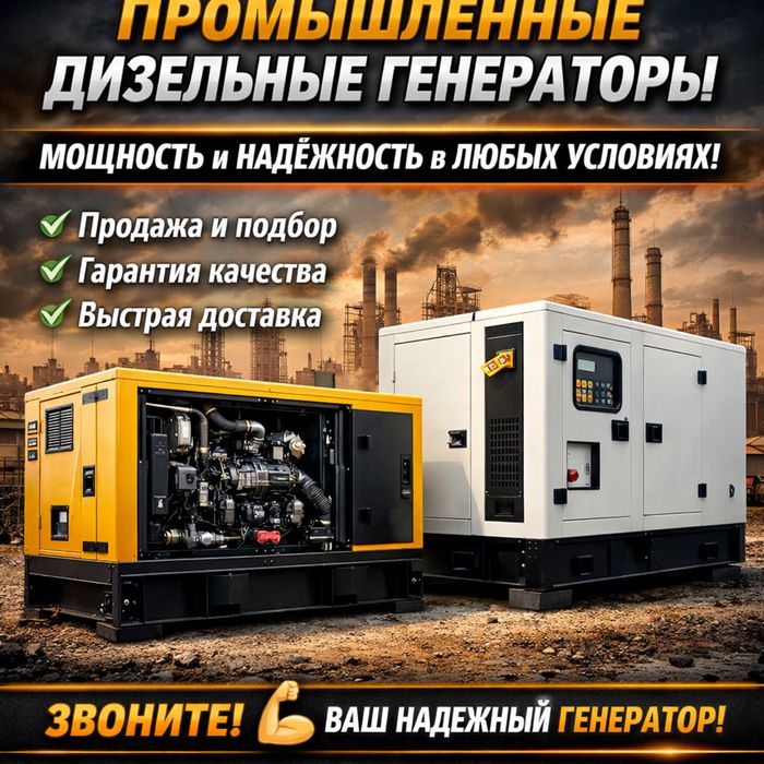Генератор дизельный 3 фазы  30 кВт
