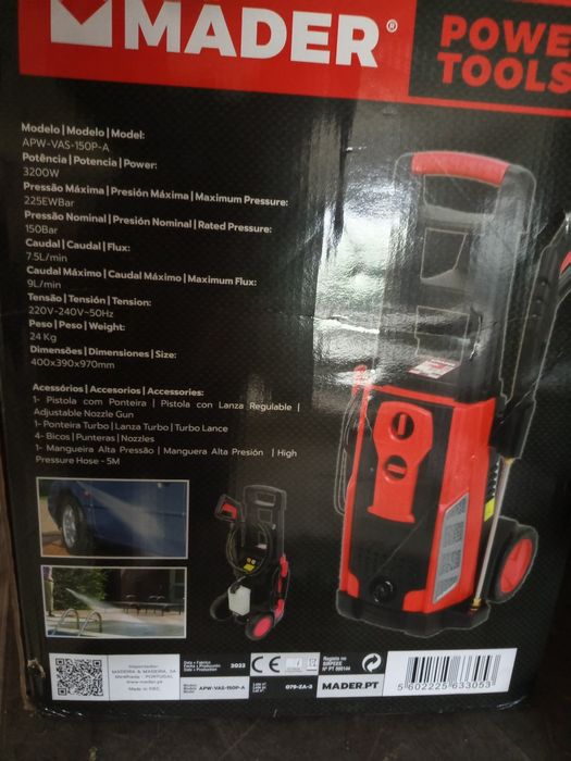 Aspirador e máquina de lavar industrial