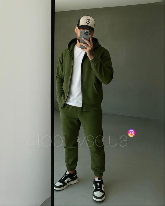 ТЕПЛИЙ‼️ Костюм на Флісі Чоловічий Мужской худи штаны комплект зимовий