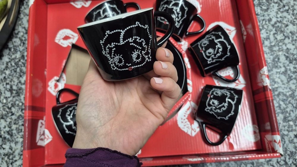 Conjunto chávenas da betty boop