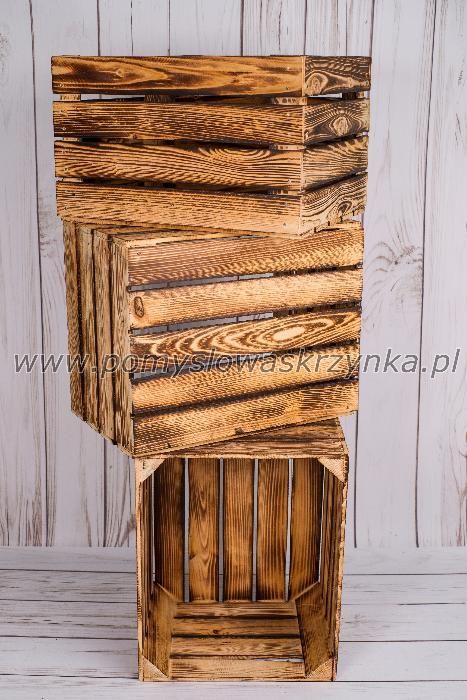 skrzynka drewniana skrzynki drewniane jedynka nowa dekoracja biała