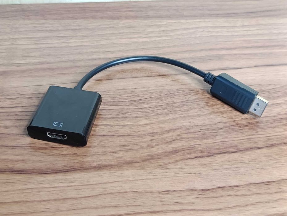 Перехідник DisplayPort (DP) – HDMI (роз'єм DP штекер / HDMI гніздо) — Для ПК, ноутбуків, моніторів