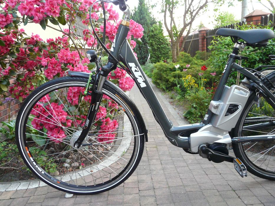 Rower elektryczny KTM Ampare eBike,17Ah, nożny,piękny Szwajcar