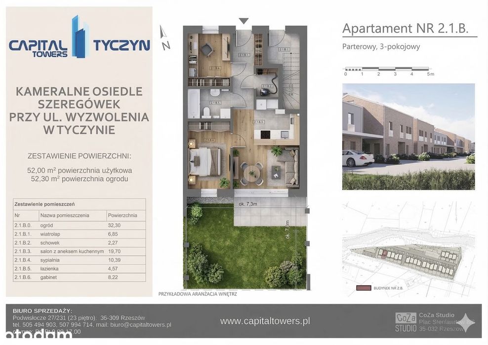 Nowe mieszkanie 3 Pokoje Parking Ogród Tyczyn zakończenie budowy 2026