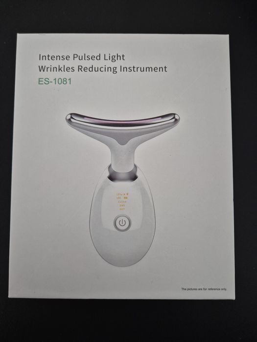 Masażer Soniczny do Twarzy i Szyi 3w1 LED + EMS (ES-1081) | NOWY