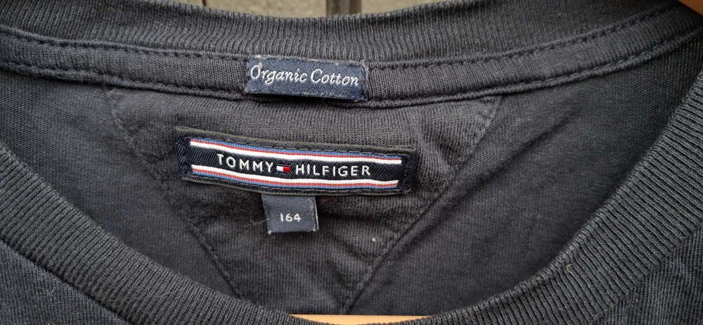 Tommy Hilfinger koszulka dziecięca 164 granatowa bawełna 14 16 lat