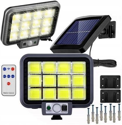 Lampa solarna ZLEF z czujnikiem ruchu zmierzchu  + panel solarny