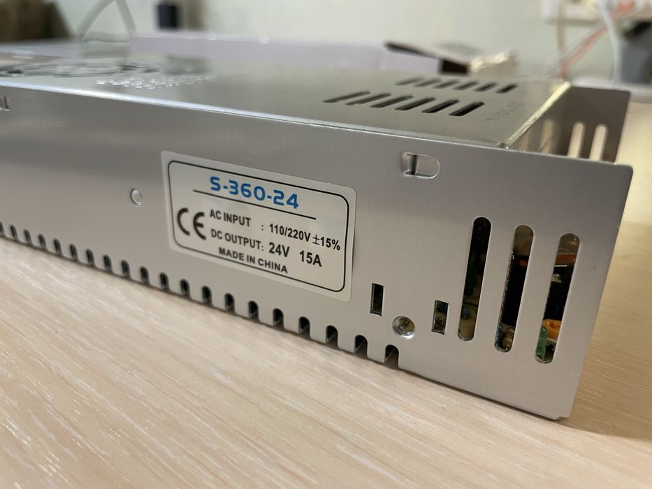 Імпульсний блок живлення 24 вольт, 15А. 360 ватт