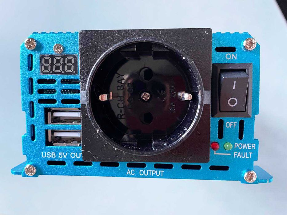 Інвертор Foval 2600W 12В–220В Чистий Синус для чутливої техніки. Новий