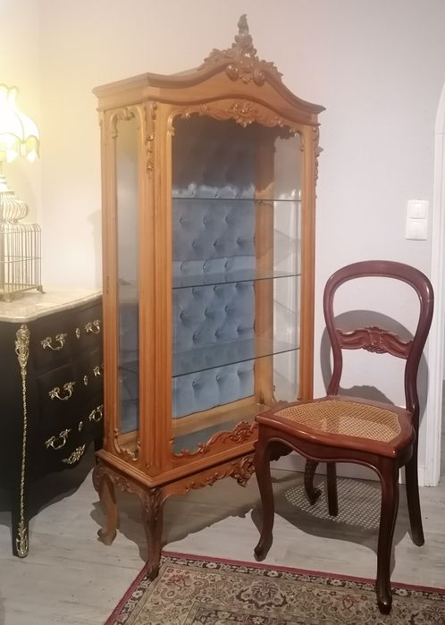 Vitrine (Cristaleira Louceiro  Livreiro Expositor Oratório) Luís XV