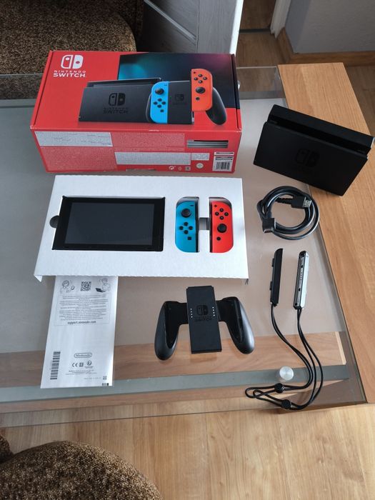 Nitendo Switch V2 cały zestaw