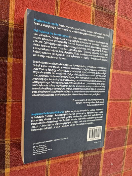 Książka Magdalena Radkowska-Walkowicz Od Golema do Terminatora