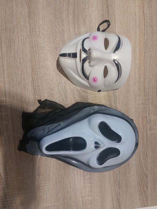 Maska Krzyk Halloween przebranie Anonymous