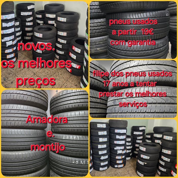 Pneus usados, ocasião seminovos amadora, montijo