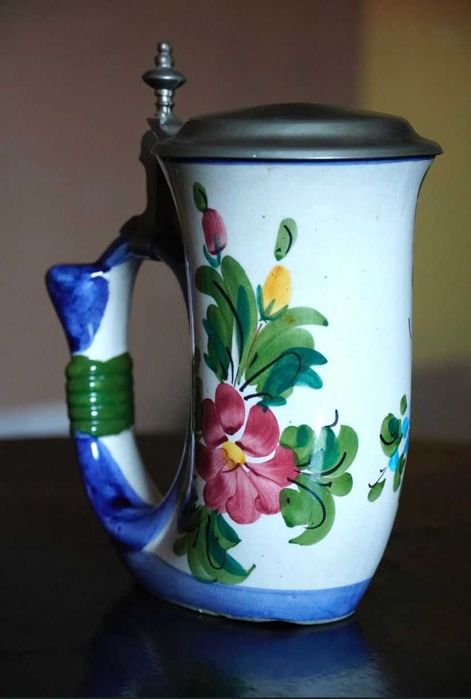 Kufel kolekcja holenderski Quist Keramik vintage Holland kwiaty