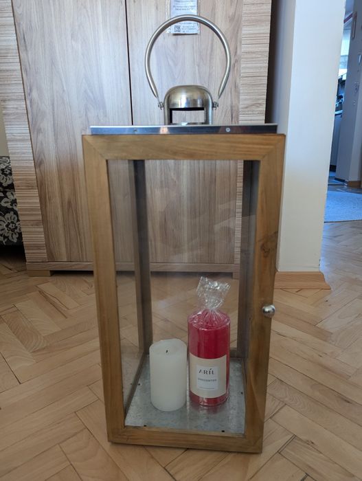 Lampion drewniany szwedzkiej firmy Duka