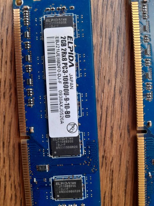 Vendo 4 memórias ELPIDA 2GB 2Rx8 PC3 usadas