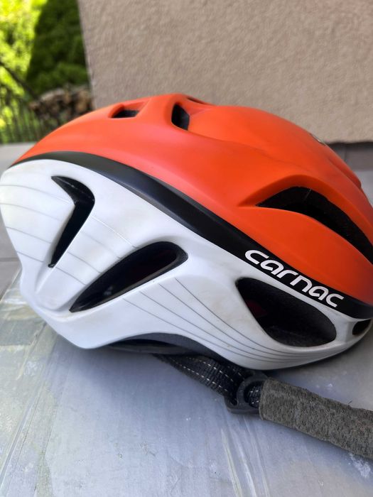 Kask Carnac S/M (54–58 cm) – szosowy, 275 g, pomarańczowo‑biały