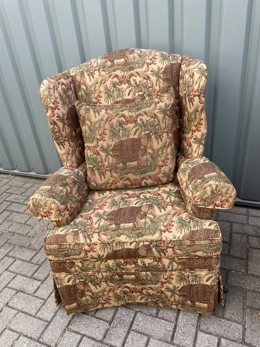 Sofá cadeirão Poltrona Vintage Americano