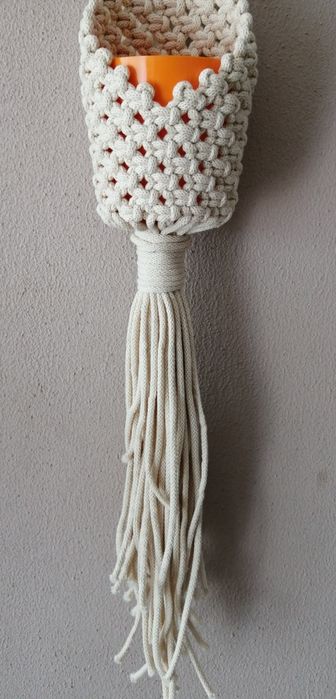 Osłonka makrama beż