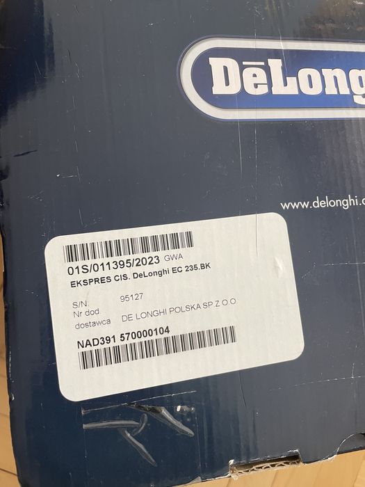 Ekspres deLonghi stilosa uszkodzony