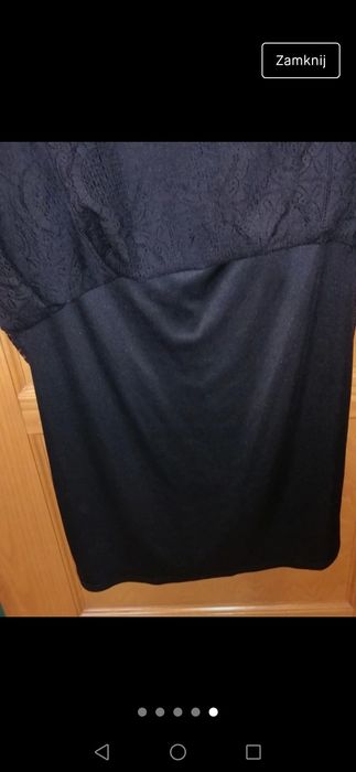 Koronkowa, mała, czarna